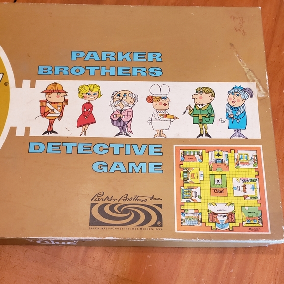 Vintage Clue Parker Bros Inc, Boardgame - Picture 2 of 8